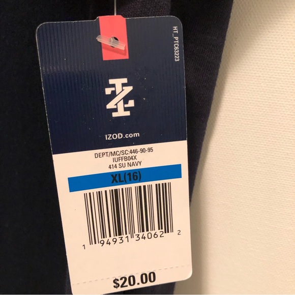 Izod Approved Schoolwear Golf Uniform Short Sleeve Girls Polo Navy XL (16) - Picture 3 of 16